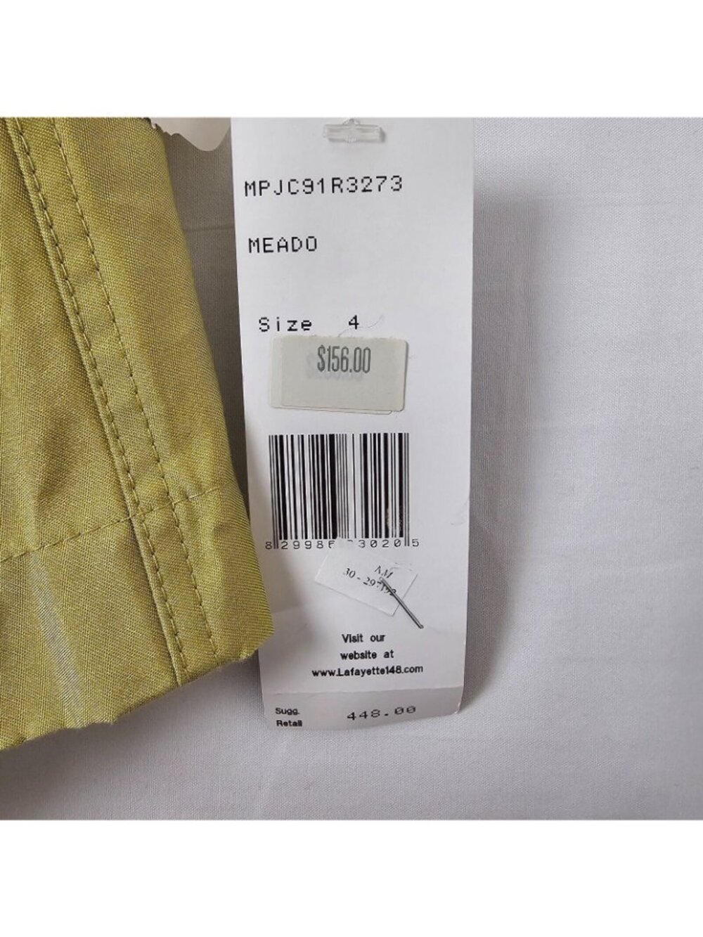 NWT Lafayette 148 Swing Jacket Womens 4 Pistachio Polished Lux Green Coat Zip - Picture 12 of 15